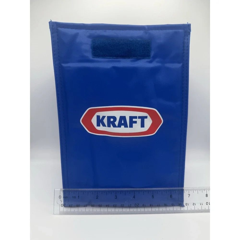 Vintage Kraft Insulated Lunch Bag Blue Brand New Made By‎ Zagwear
